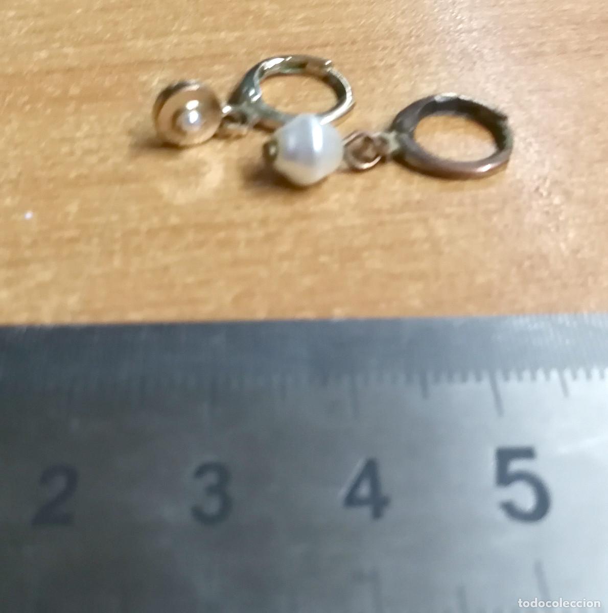 Joyeria: antiguos pendientes de perlas autenticas - Foto 2