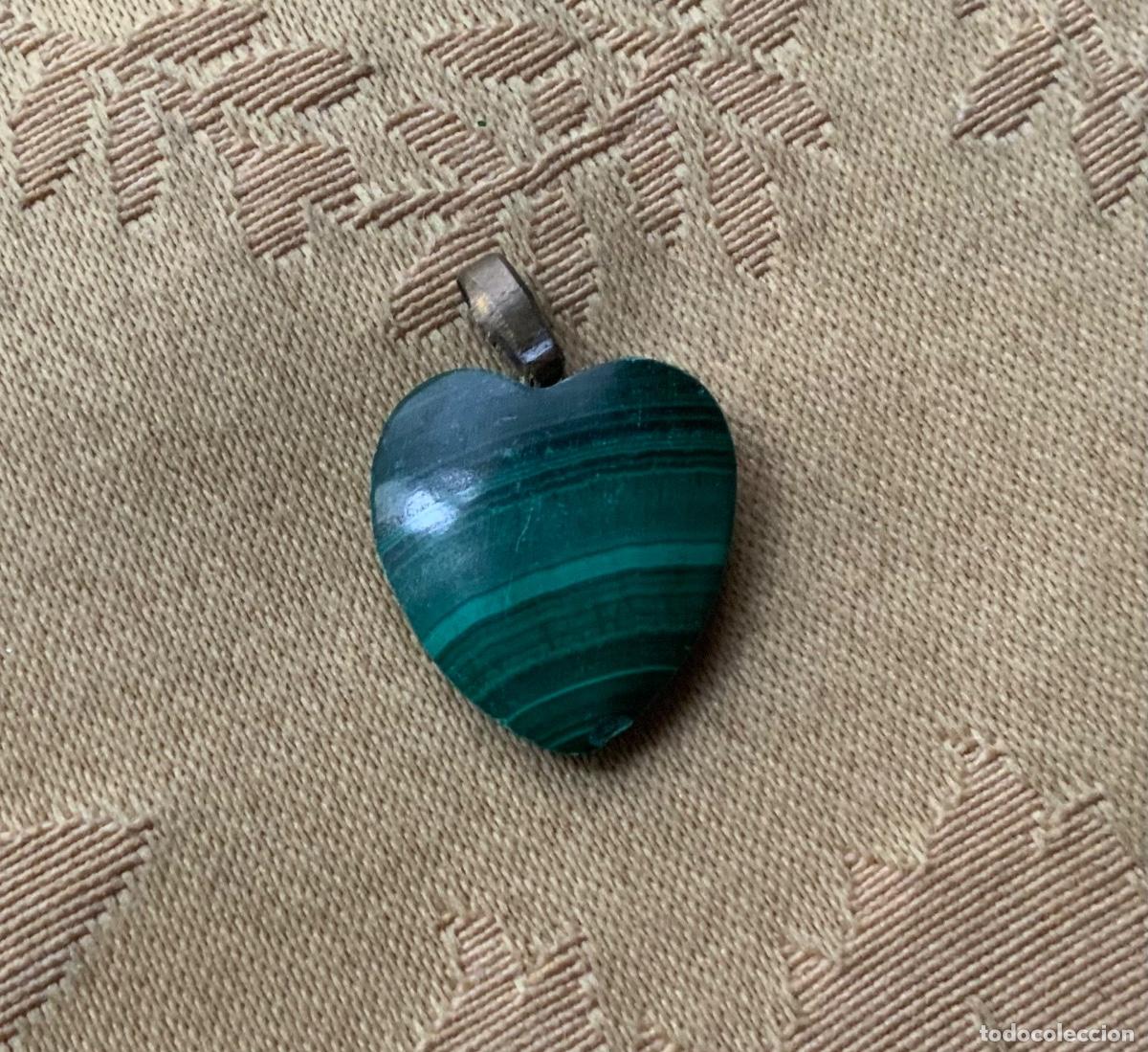 Joyeria: COLGANTE CORAZ&Oacute;N DE MALAQUITA - Foto 2