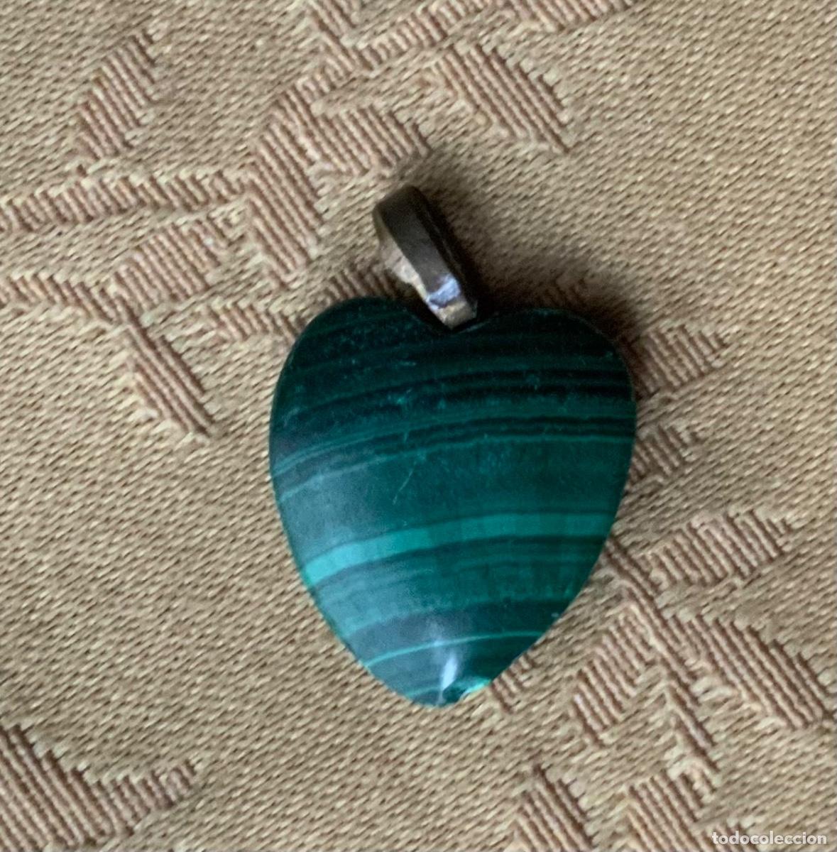 Joyeria: COLGANTE CORAZ&Oacute;N DE MALAQUITA - Foto 3