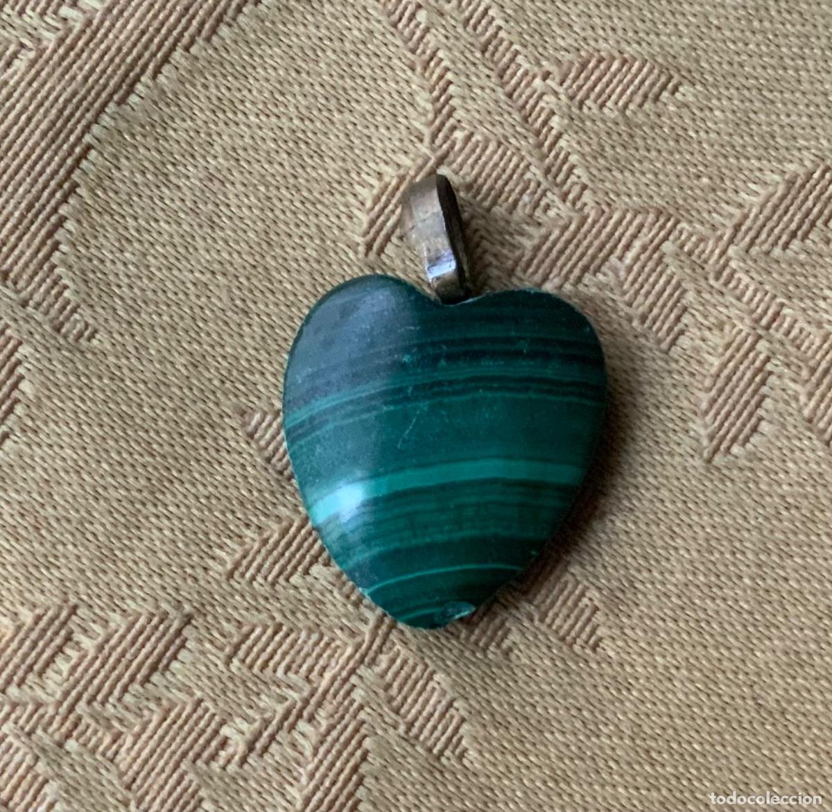 Joyeria: COLGANTE CORAZ&Oacute;N DE MALAQUITA - Foto 4