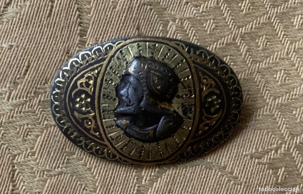 Joyeria: ANTIGUO BROCHE DAMASQUINADO DE TOLEDO - Foto 1