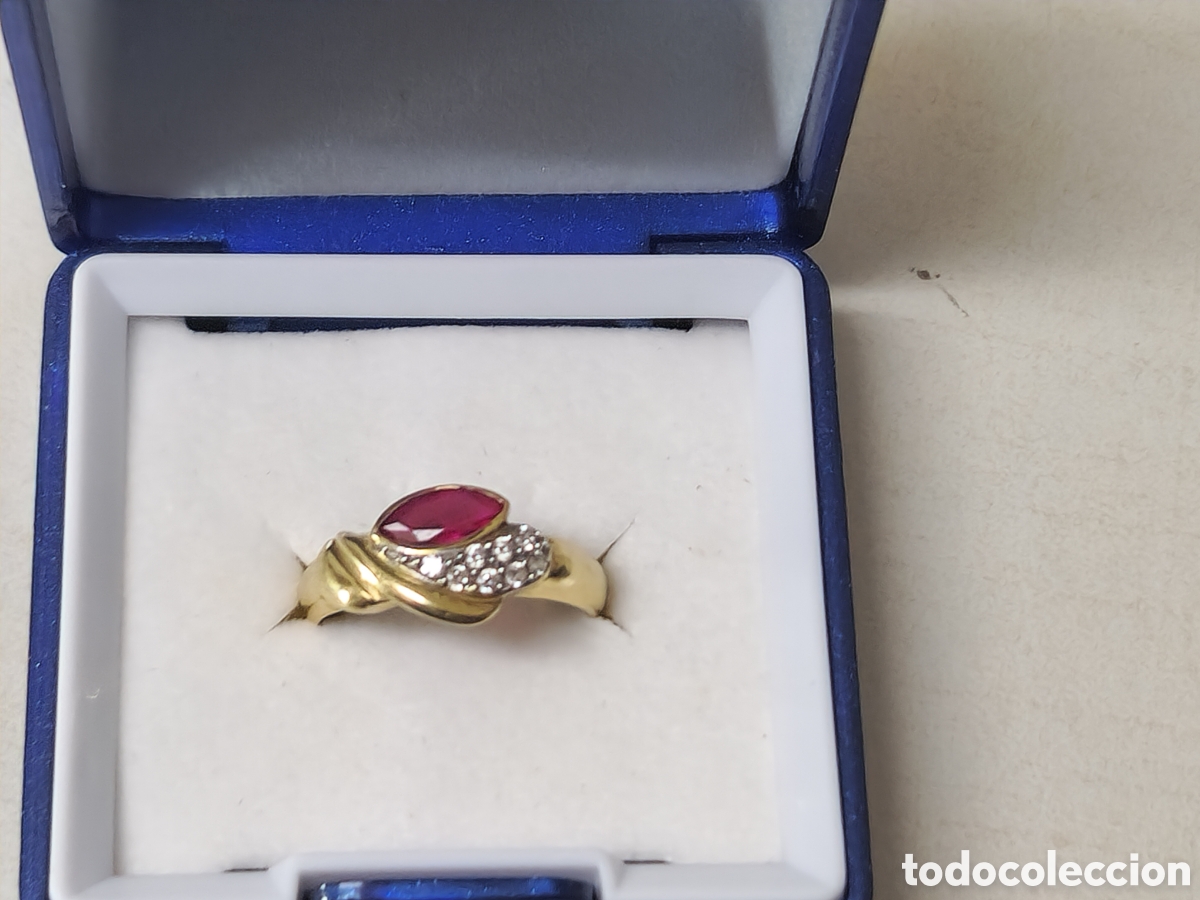Joyeria: ANILLO ORO 18 K RUBI Y CIRCONITAS - Foto 6