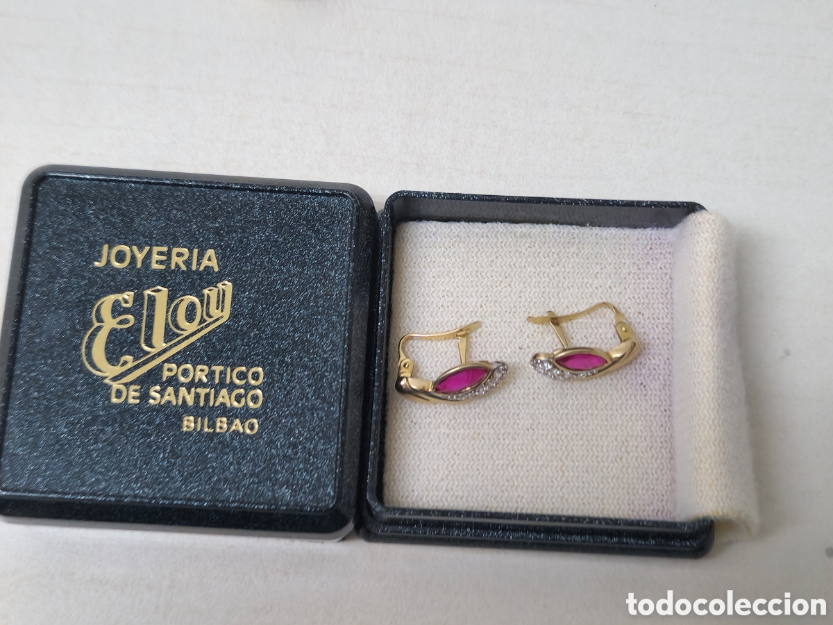 Joyeria: PENDIENTES ORO 18 K CON RUBI Y CIRCONITAS - Foto 11
