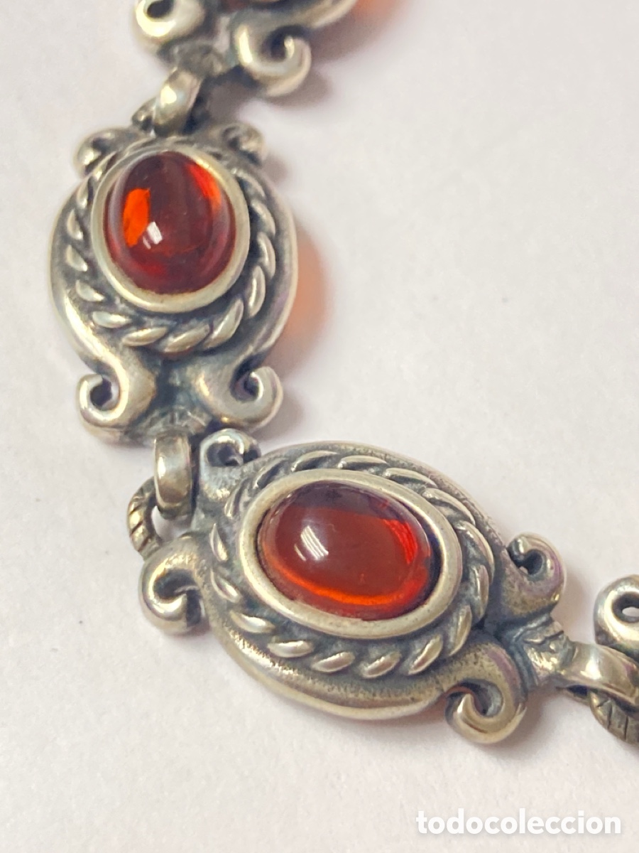Joyeria: Pulsera Isabelina de plata y &aacute;mbar /PUL 61 - Foto 3