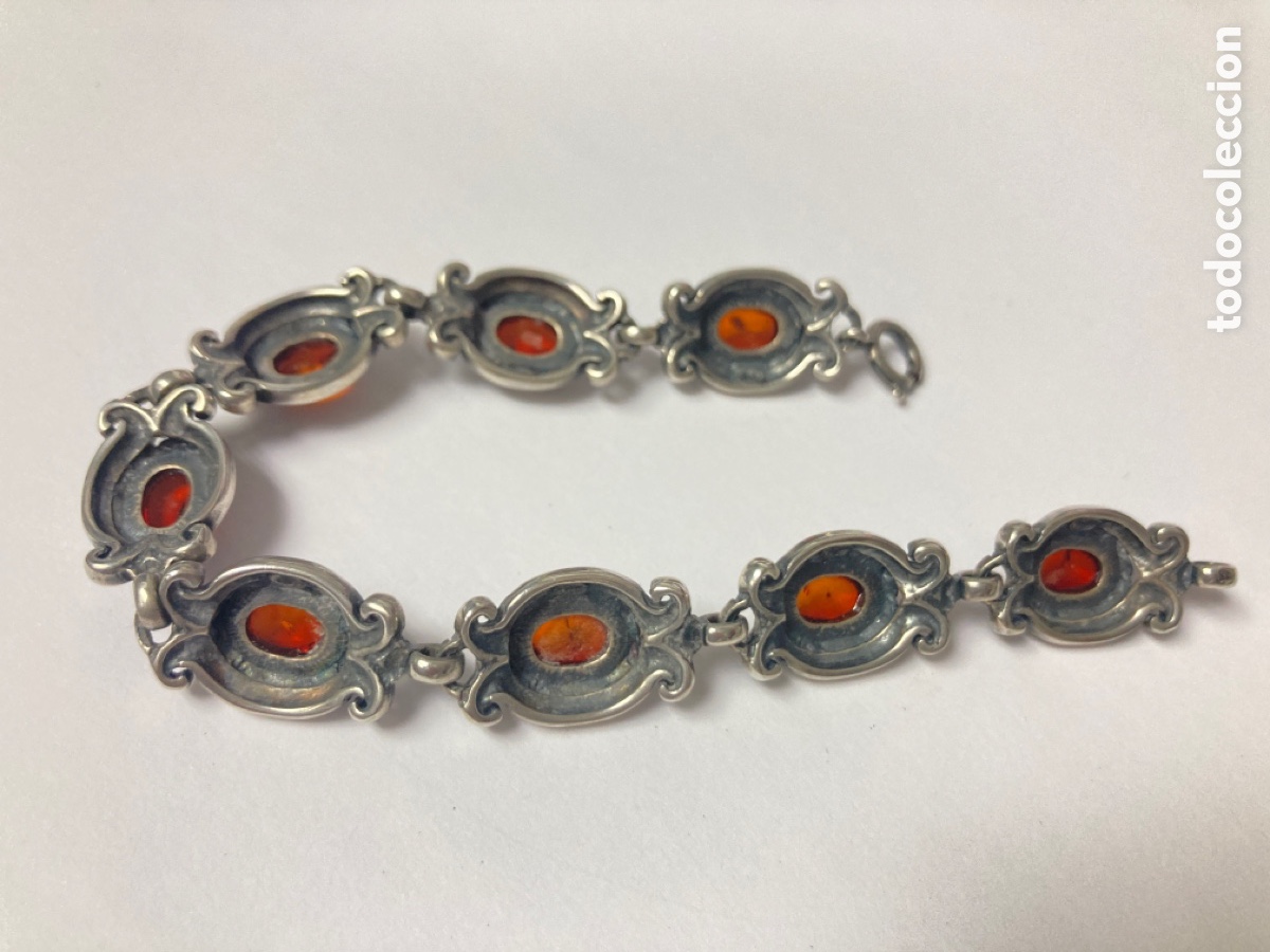 Joyeria: Pulsera Isabelina de plata y &aacute;mbar /PUL 61 - Foto 5