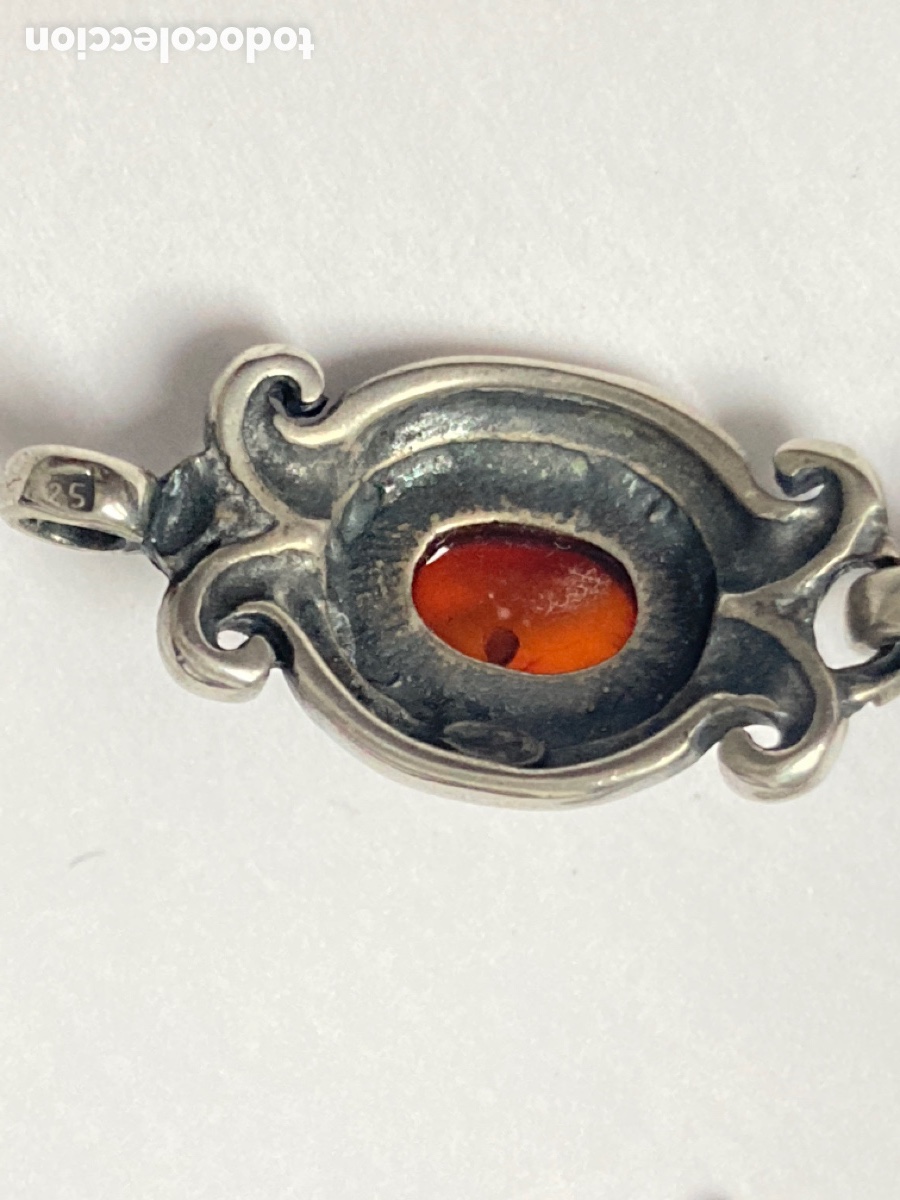 Joyeria: Pulsera Isabelina de plata y &aacute;mbar /PUL 61 - Foto 6