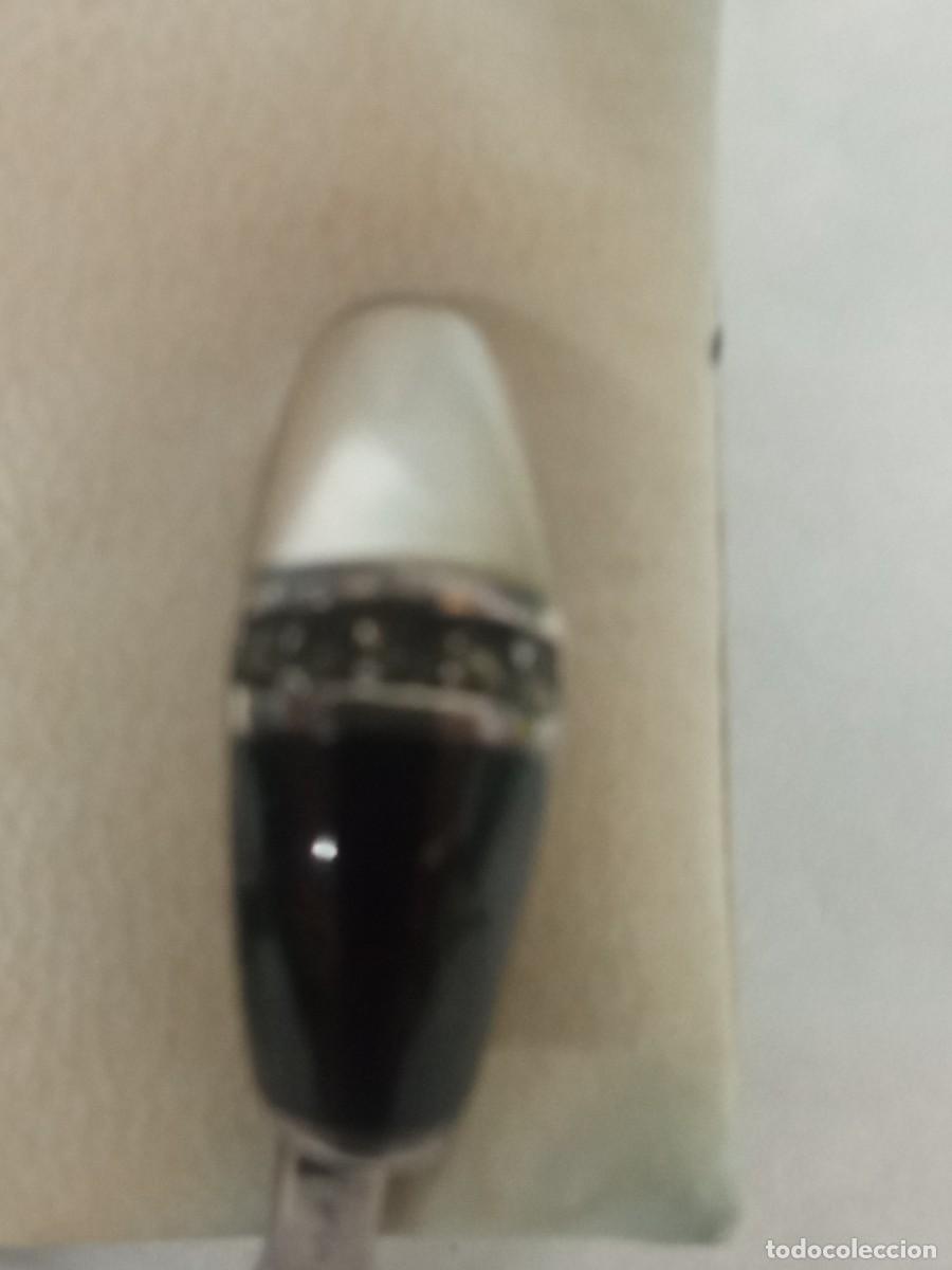 Joyeria: Pendiente plata onix y nacar + - Foto 2