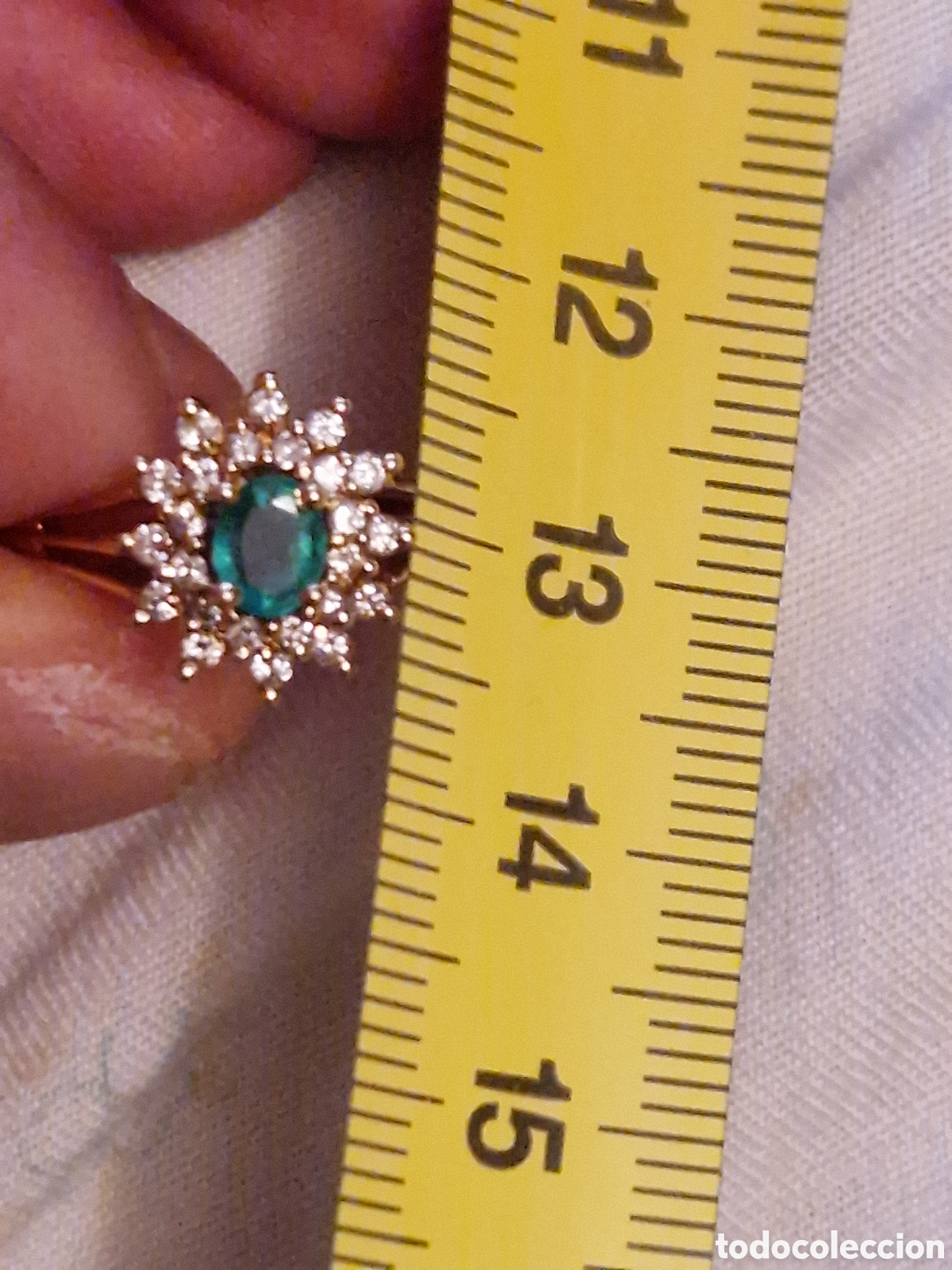 Joyeria: PRECIOSA SORTIJA DE ESMERALDA Y DIAMANTES - Foto 6