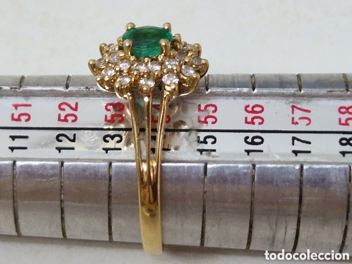 Joyeria: PRECIOSA SORTIJA DE ESMERALDA Y DIAMANTES - Foto 10