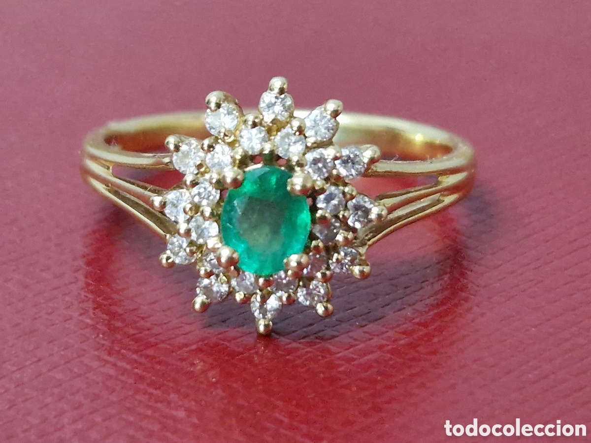 Joyeria: PRECIOSA SORTIJA DE ESMERALDA Y DIAMANTES - Foto 7