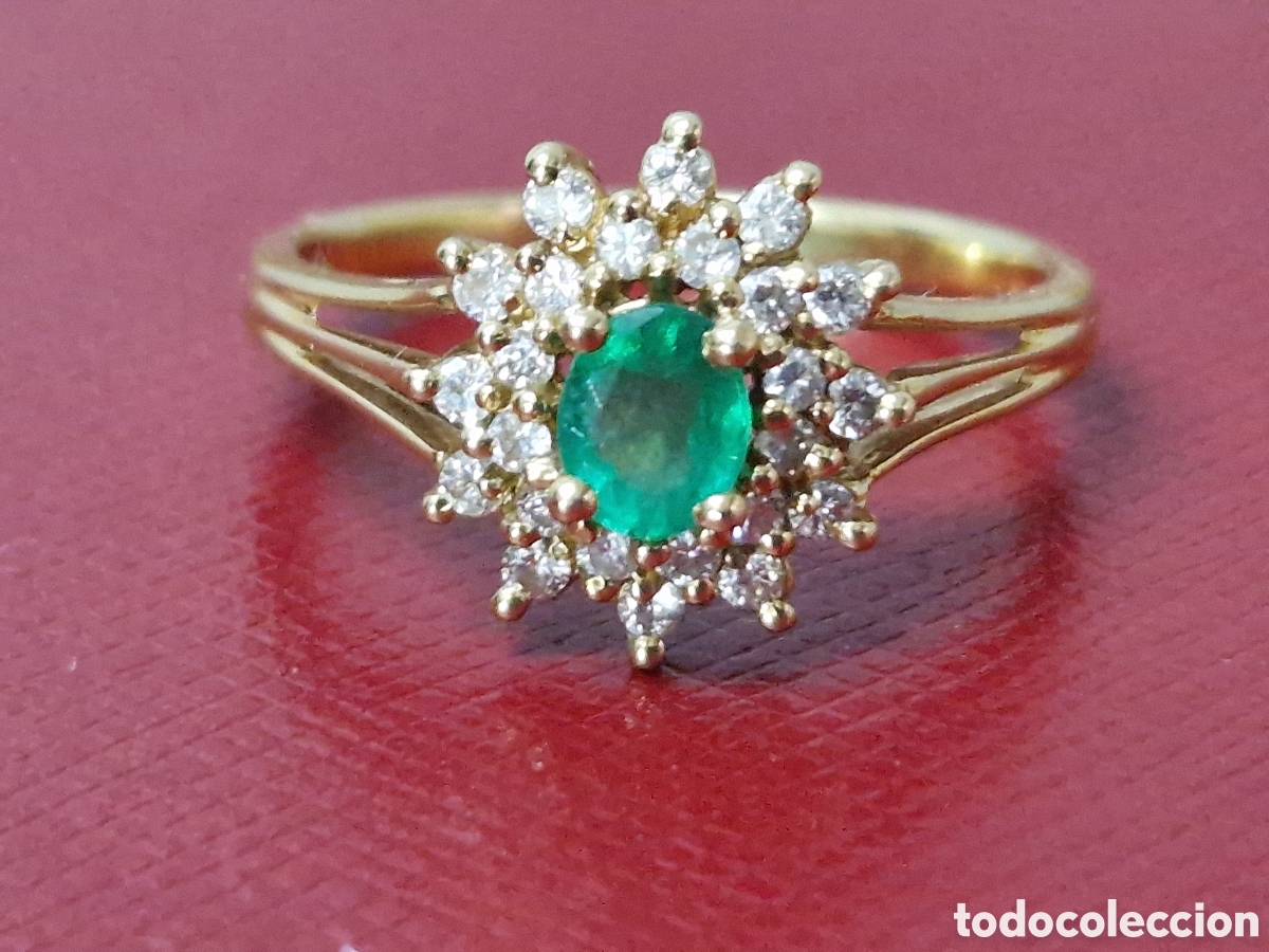 Joyeria: PRECIOSA SORTIJA DE ESMERALDA Y DIAMANTES - Foto 16