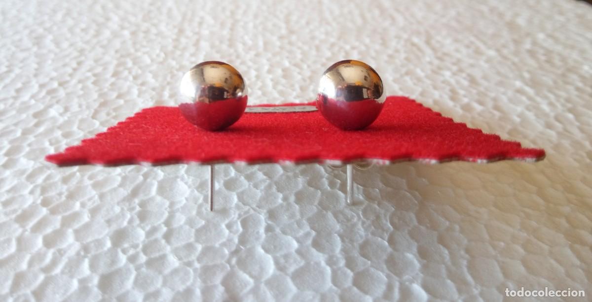 Joyeria: PENDIENTES DE PLATA DE LEY - BOLAS (1 CM) - NUEVOS - Foto 3