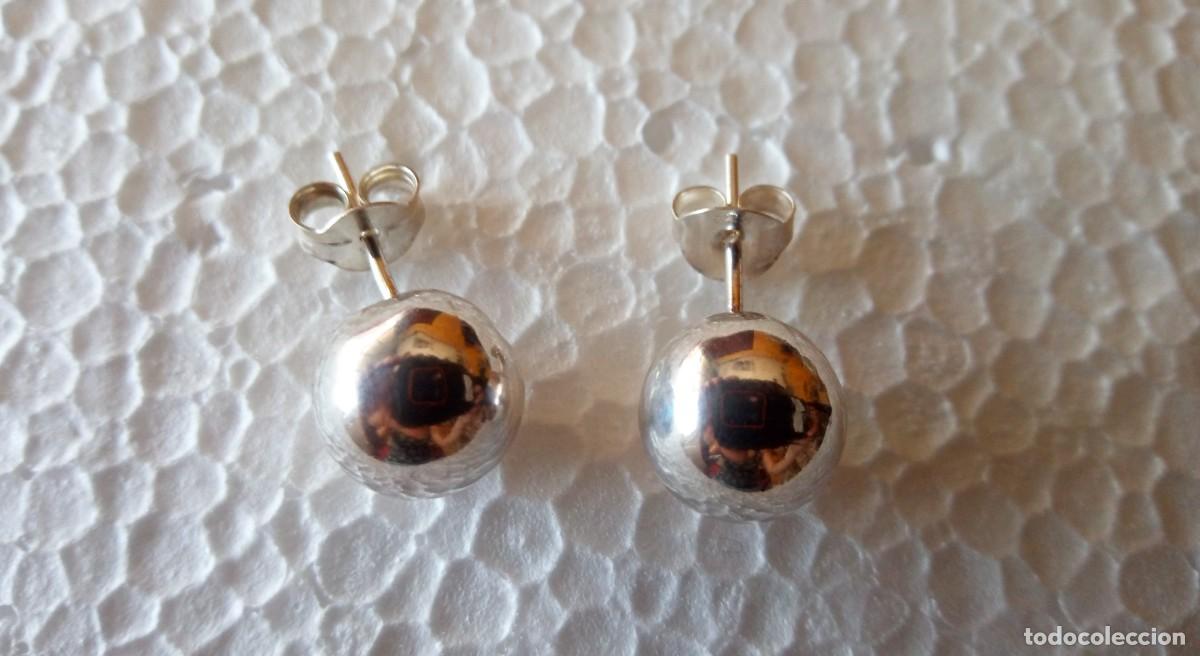 Joyeria: PENDIENTES DE PLATA DE LEY - BOLAS (1 CM) - NUEVOS - Foto 4
