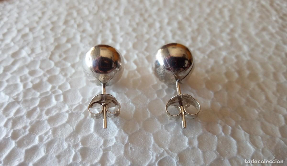 Joyeria: PENDIENTES DE PLATA DE LEY - BOLAS (1 CM) - NUEVOS - Foto 7