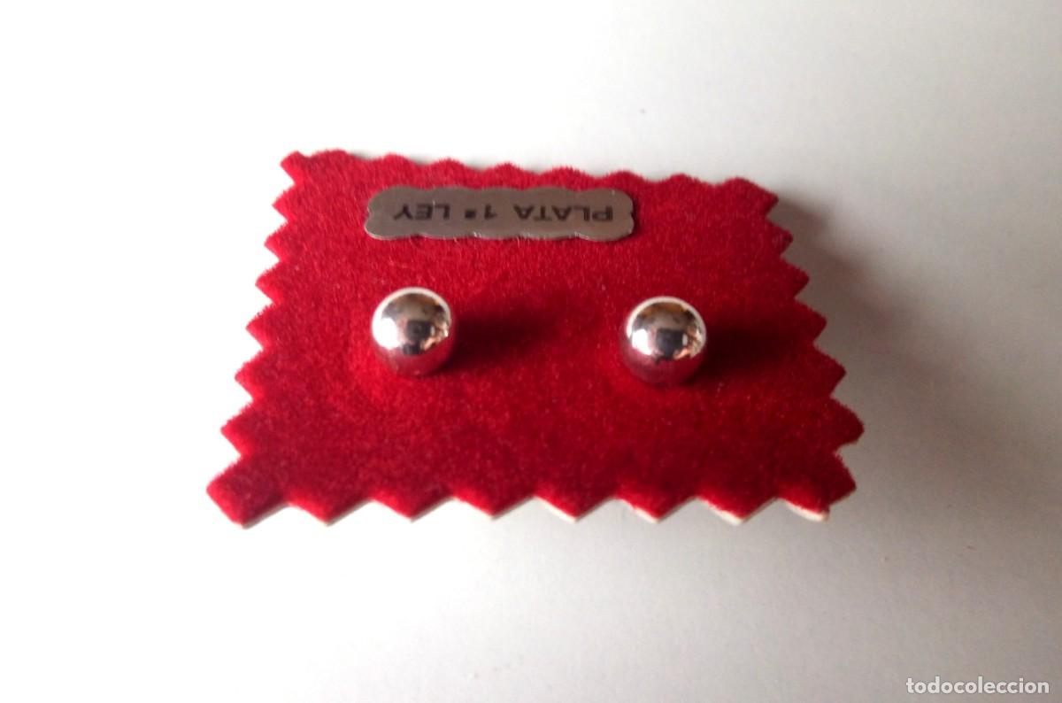 Joyeria: PENDIENTES DE PLATA DE LEY - BOLAS (5 MM) - NUEVOS - Foto 3