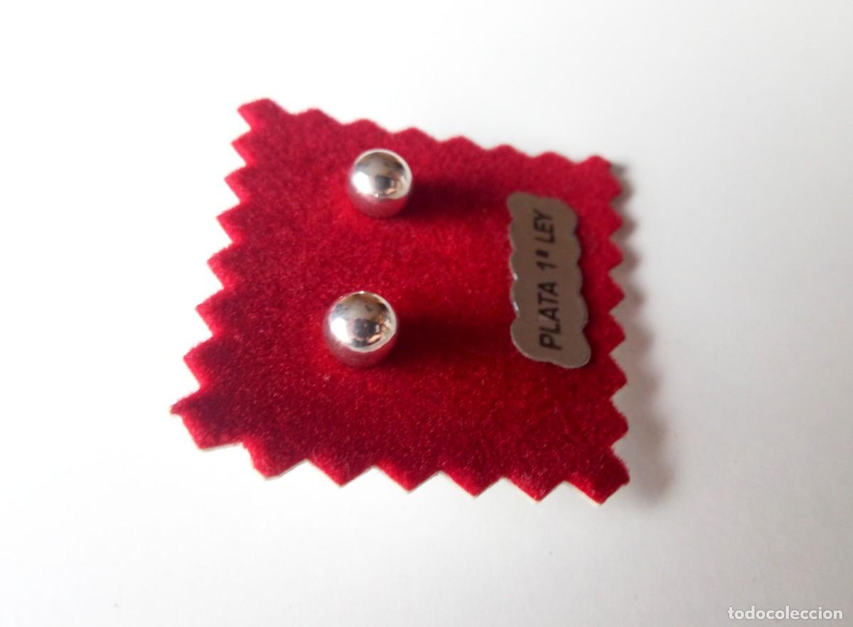 Joyeria: PENDIENTES DE PLATA DE LEY - BOLAS (5 MM) - NUEVOS - Foto 4