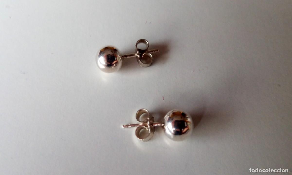 Joyeria: PENDIENTES DE PLATA DE LEY - BOLAS (5 MM) - NUEVOS - Foto 8