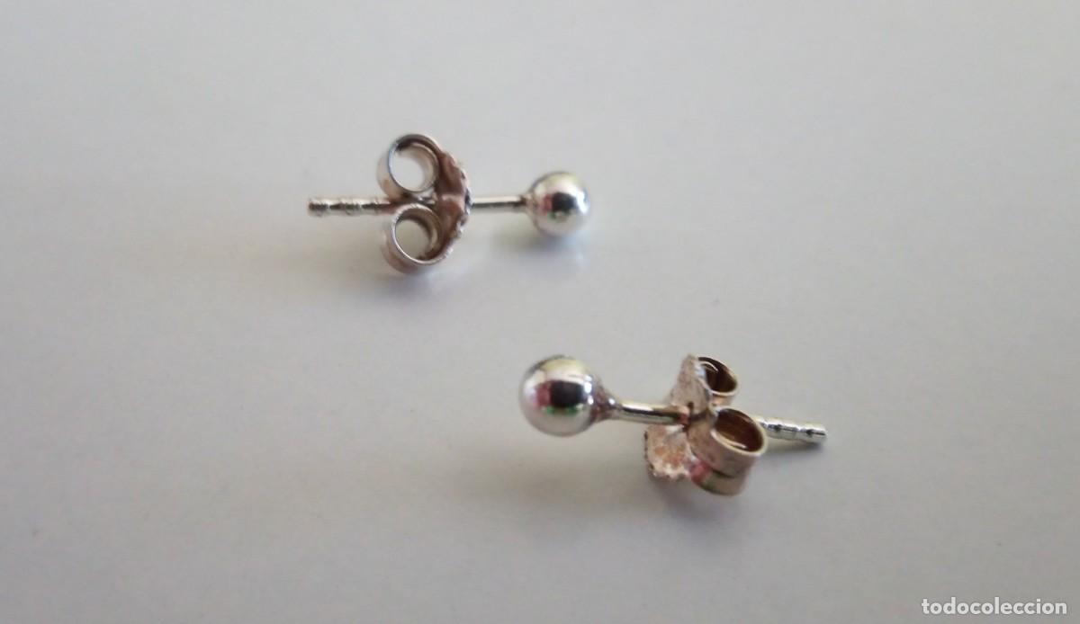Joyeria: PENDIENTES DE PLATA DE LEY - BOLAS (2 MM) - NUEVOS - Foto 4