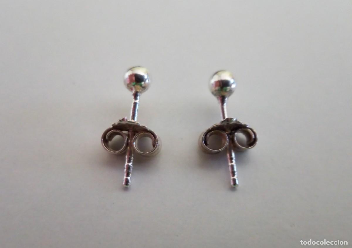 Joyeria: PENDIENTES DE PLATA DE LEY - BOLAS (2 MM) - NUEVOS - Foto 5