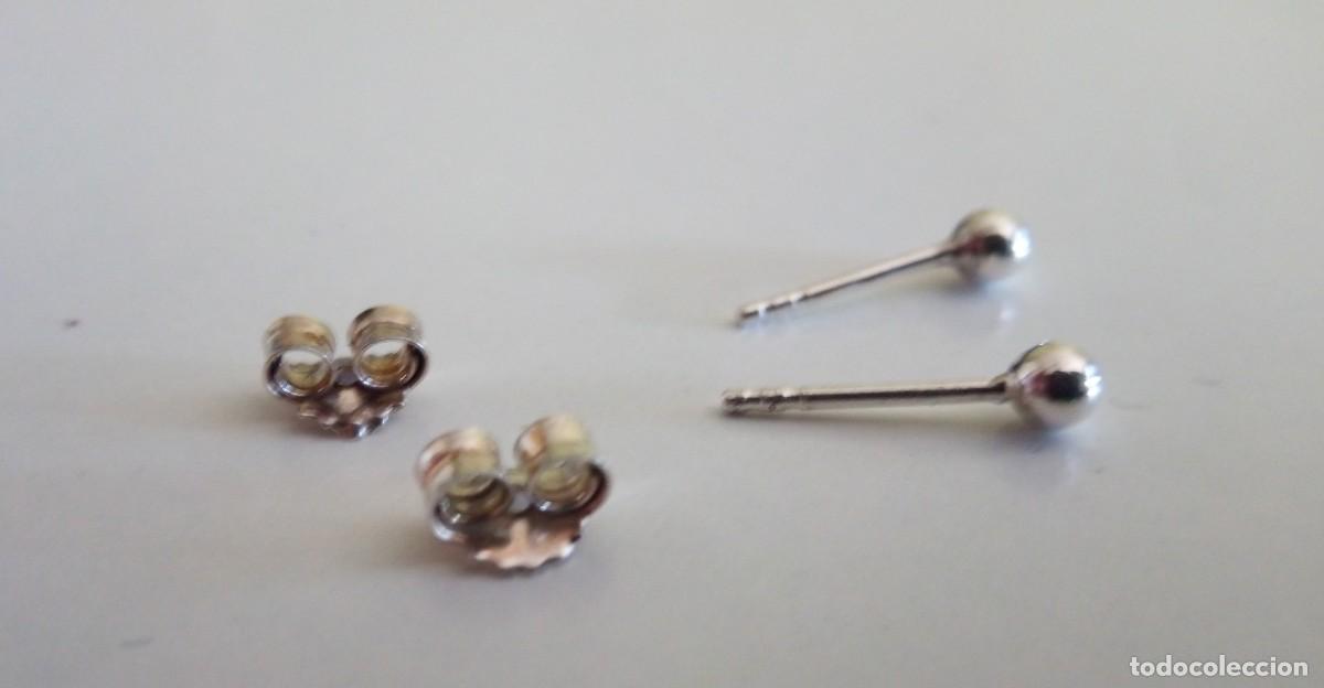 Joyeria: PENDIENTES DE PLATA DE LEY - BOLAS (2 MM) - NUEVOS - Foto 7