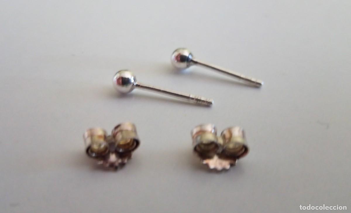 Joyeria: PENDIENTES DE PLATA DE LEY - BOLAS (2 MM) - NUEVOS - Foto 8