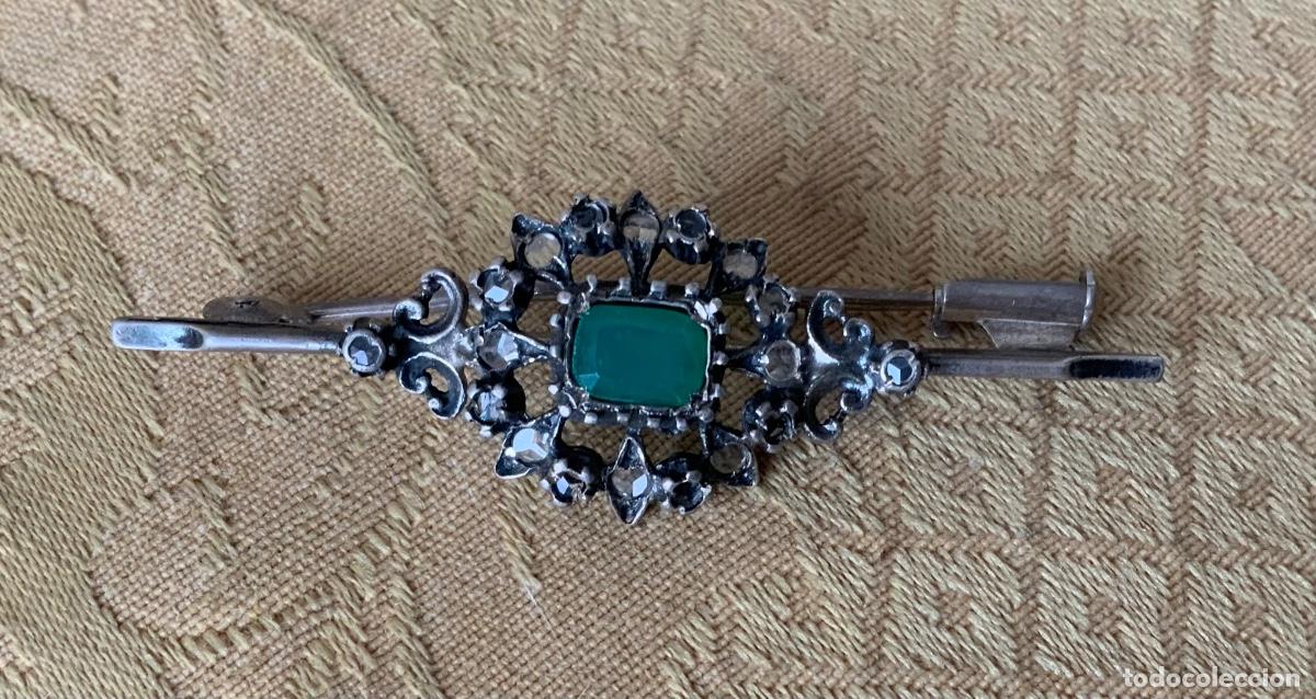 Joyeria: ANTIGUO BROCHE DE PLATA - Foto 1