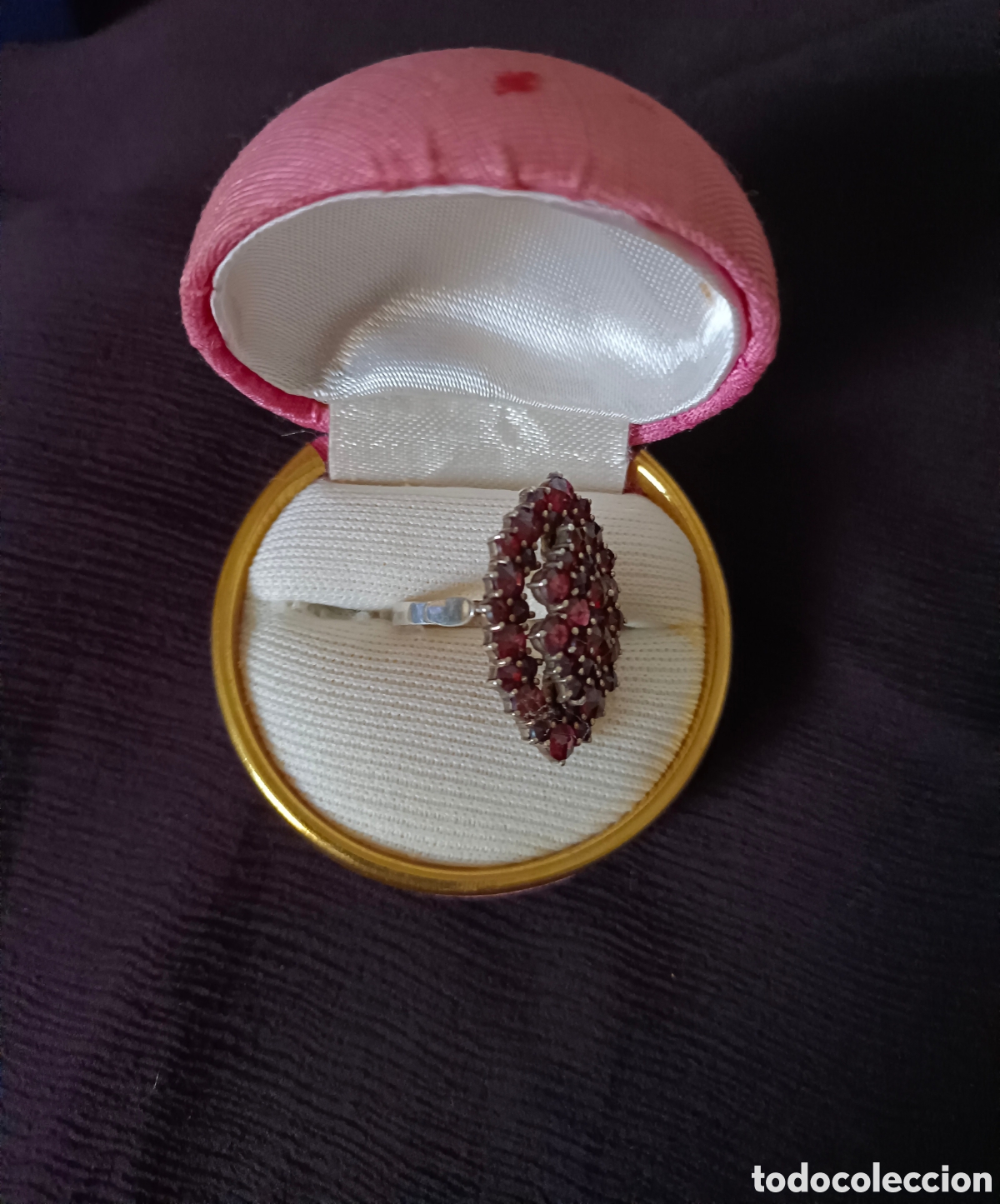Joyeria: Anillo de aut&eacute;nticos granates - Foto 3
