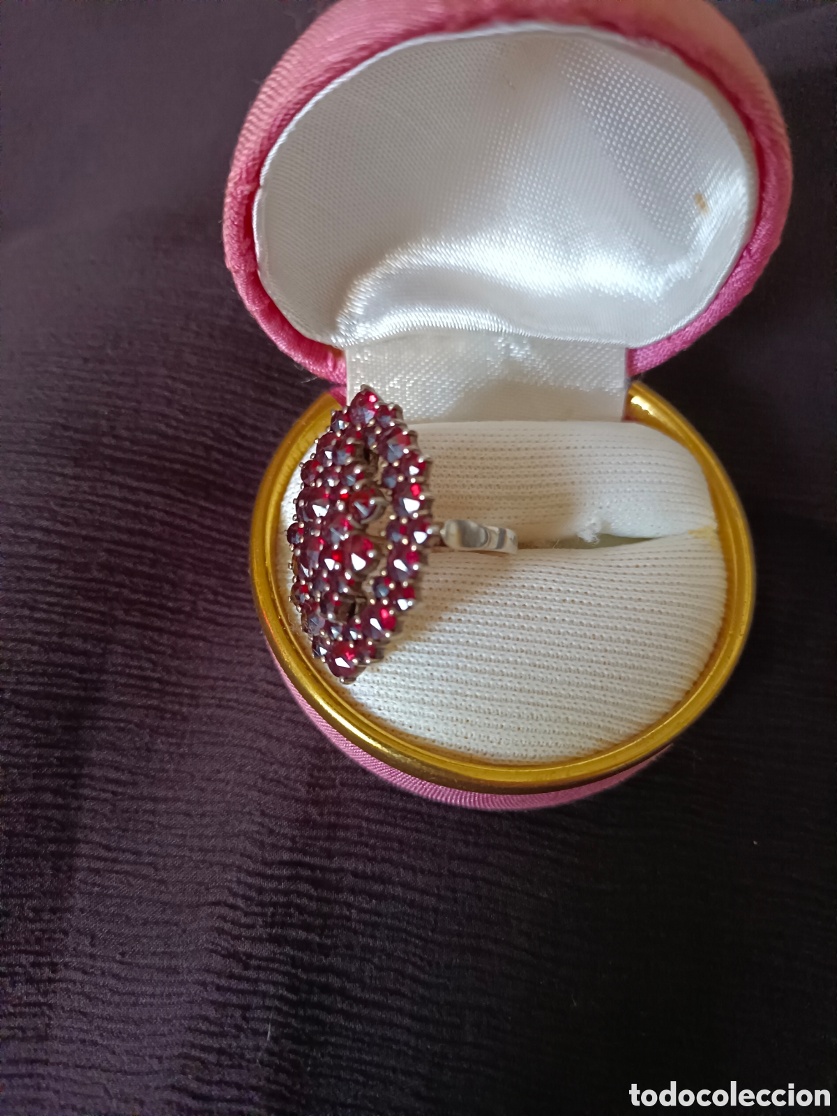 Joyeria: Anillo de aut&eacute;nticos granates - Foto 2