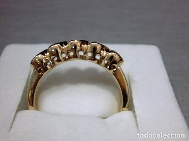 Joyeria: anillo oro 18 kts con diamantes - Foto 6