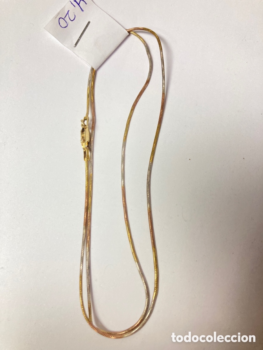 Joyeria: Cadena de plata tricolor /CA63-3 - Foto 1