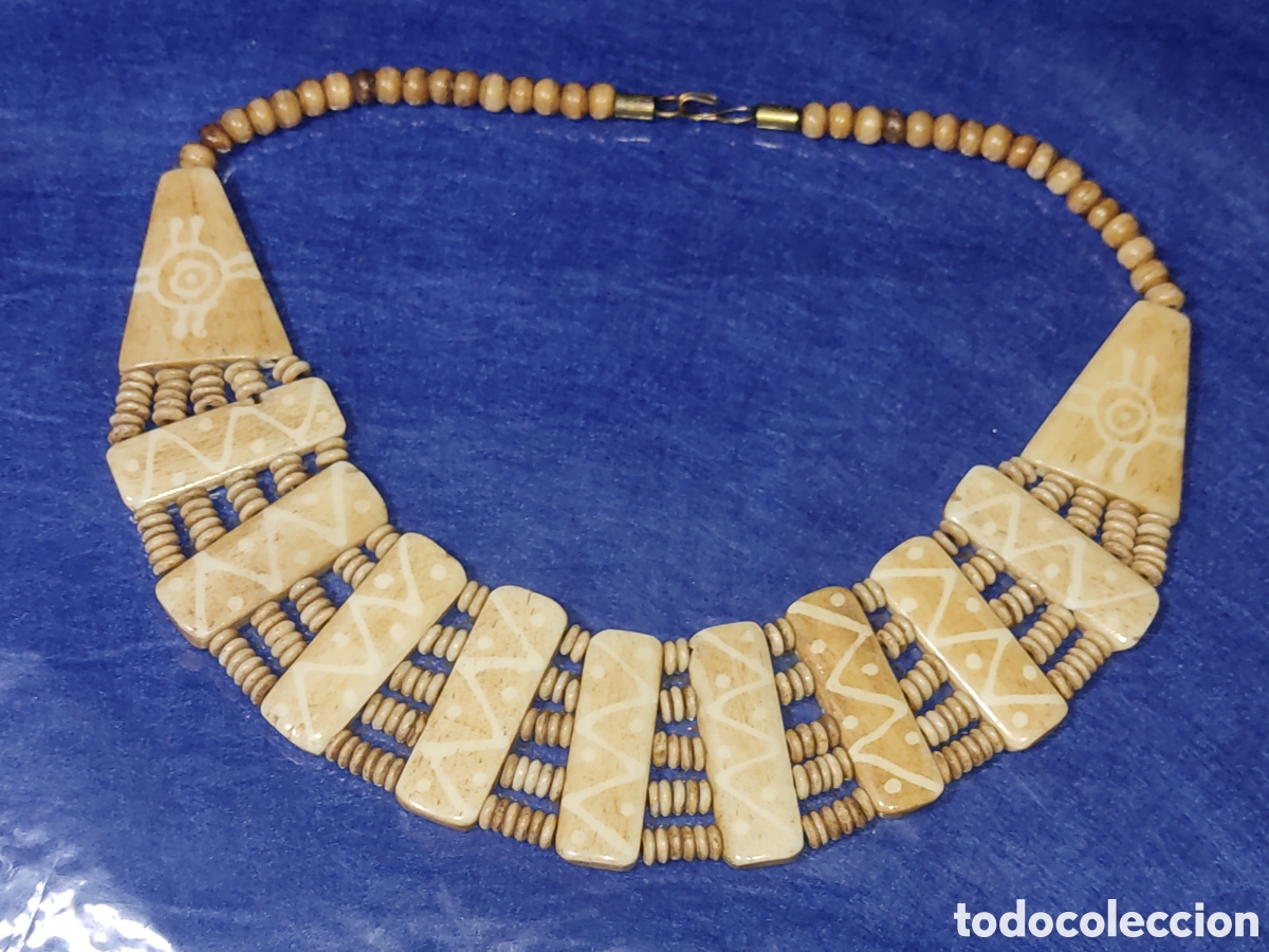 Joyeria: Collar de hueso.Vintage. - Foto 2