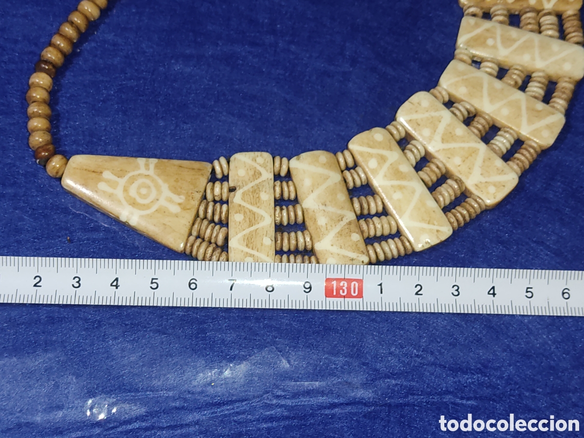 Joyeria: Collar de hueso.Vintage. - Foto 4