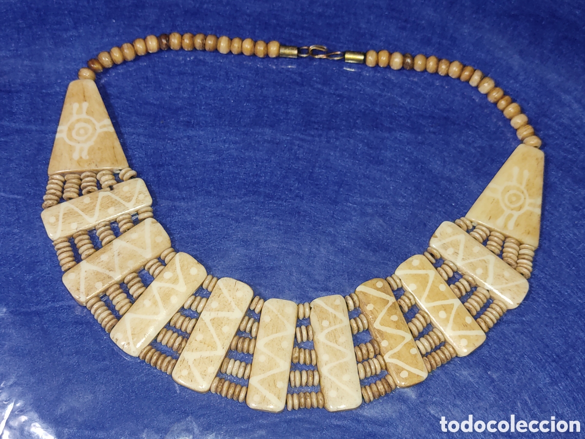 Joyeria: Collar de hueso.Vintage. - Foto 1