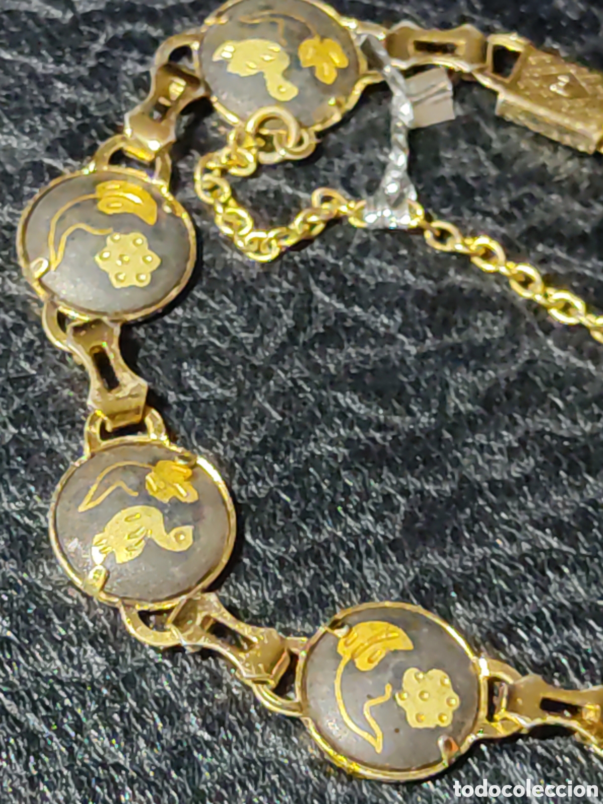 Joyeria: Pulsera damasquinada,oro Toledano.Vintage. - Foto 4