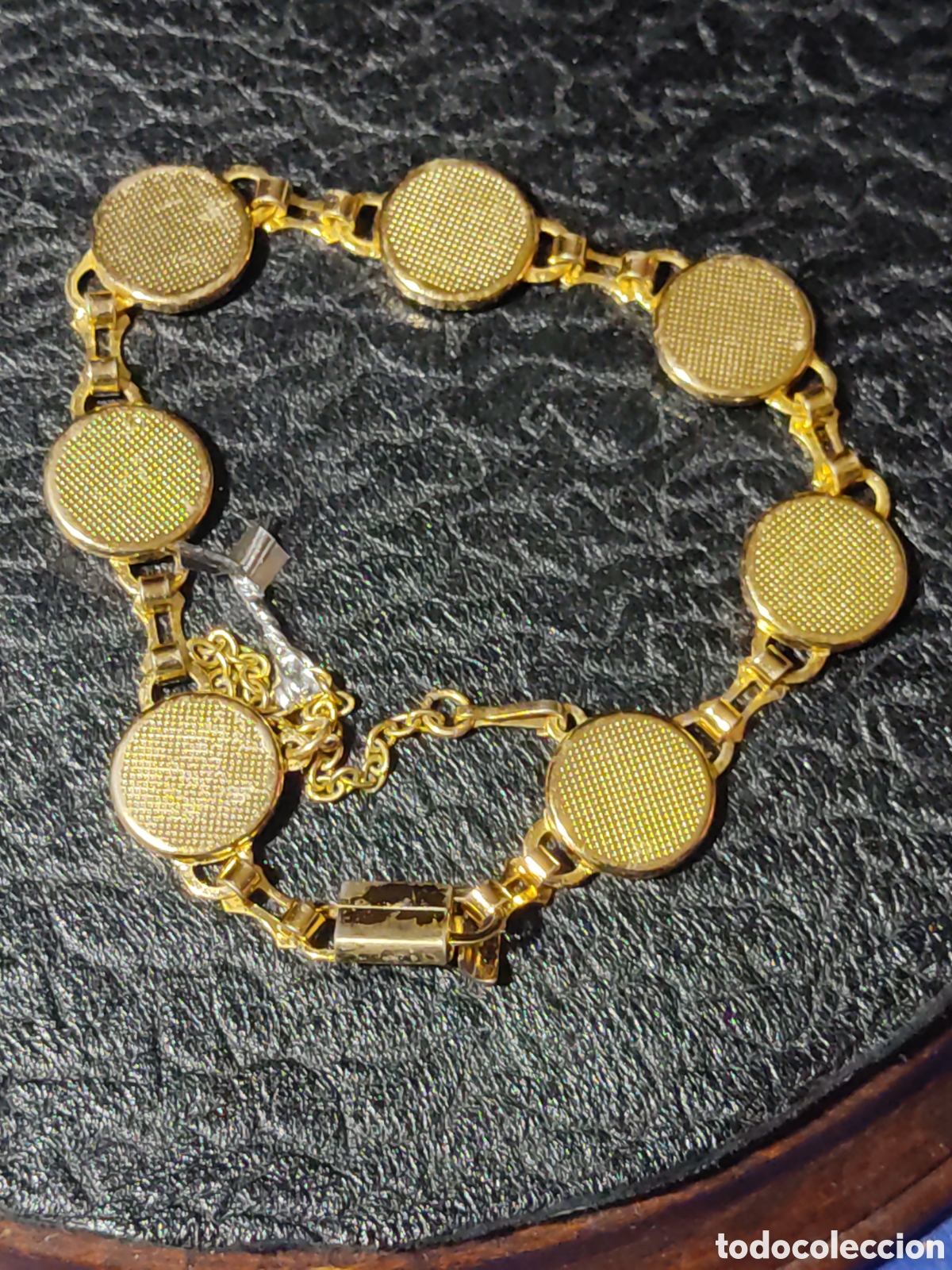 Joyeria: Pulsera damasquinada,oro Toledano.Vintage. - Foto 5