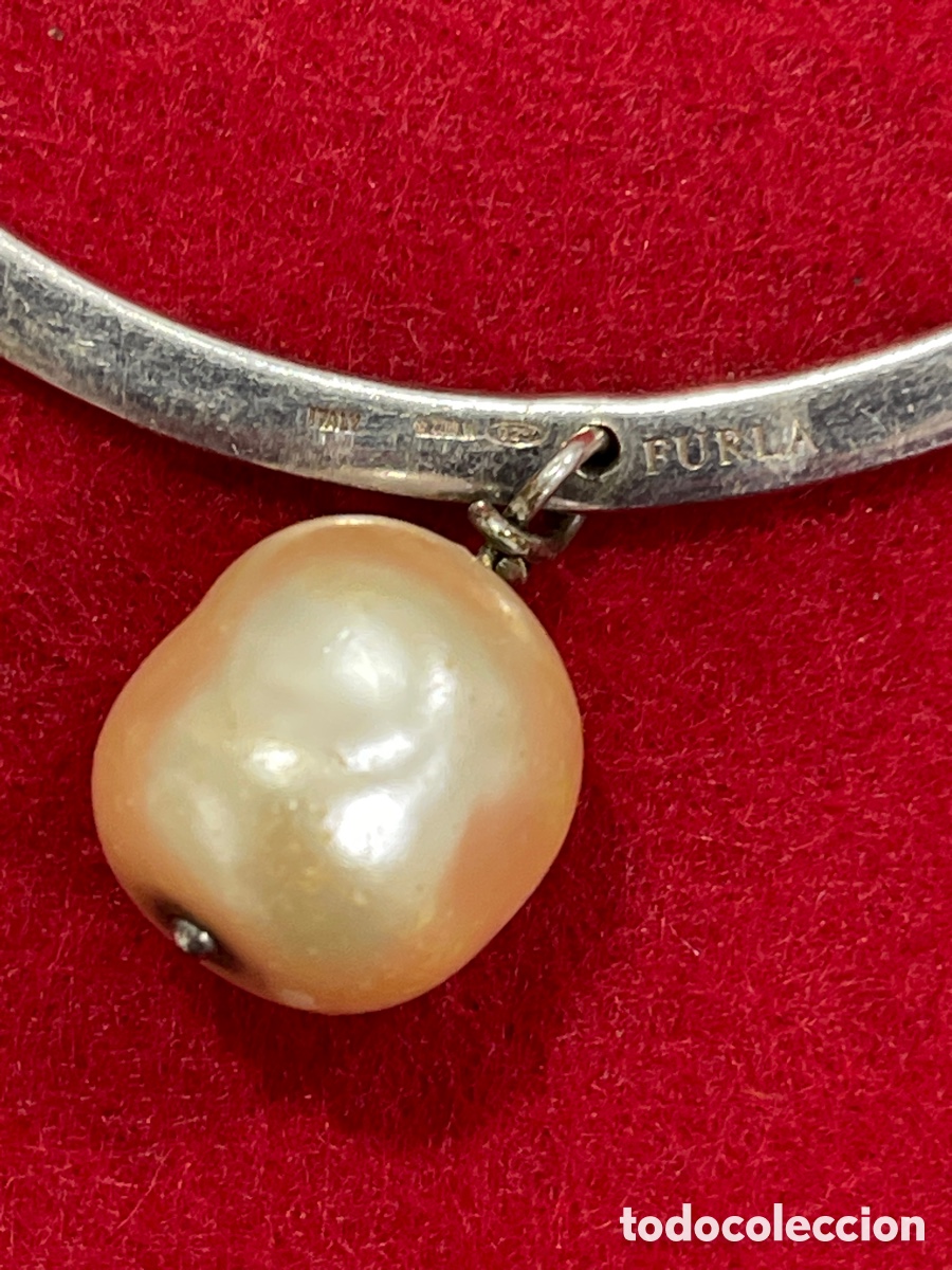 Joyeria: Pulsera en plata de ley y perla de la marca Furla. - Foto 2