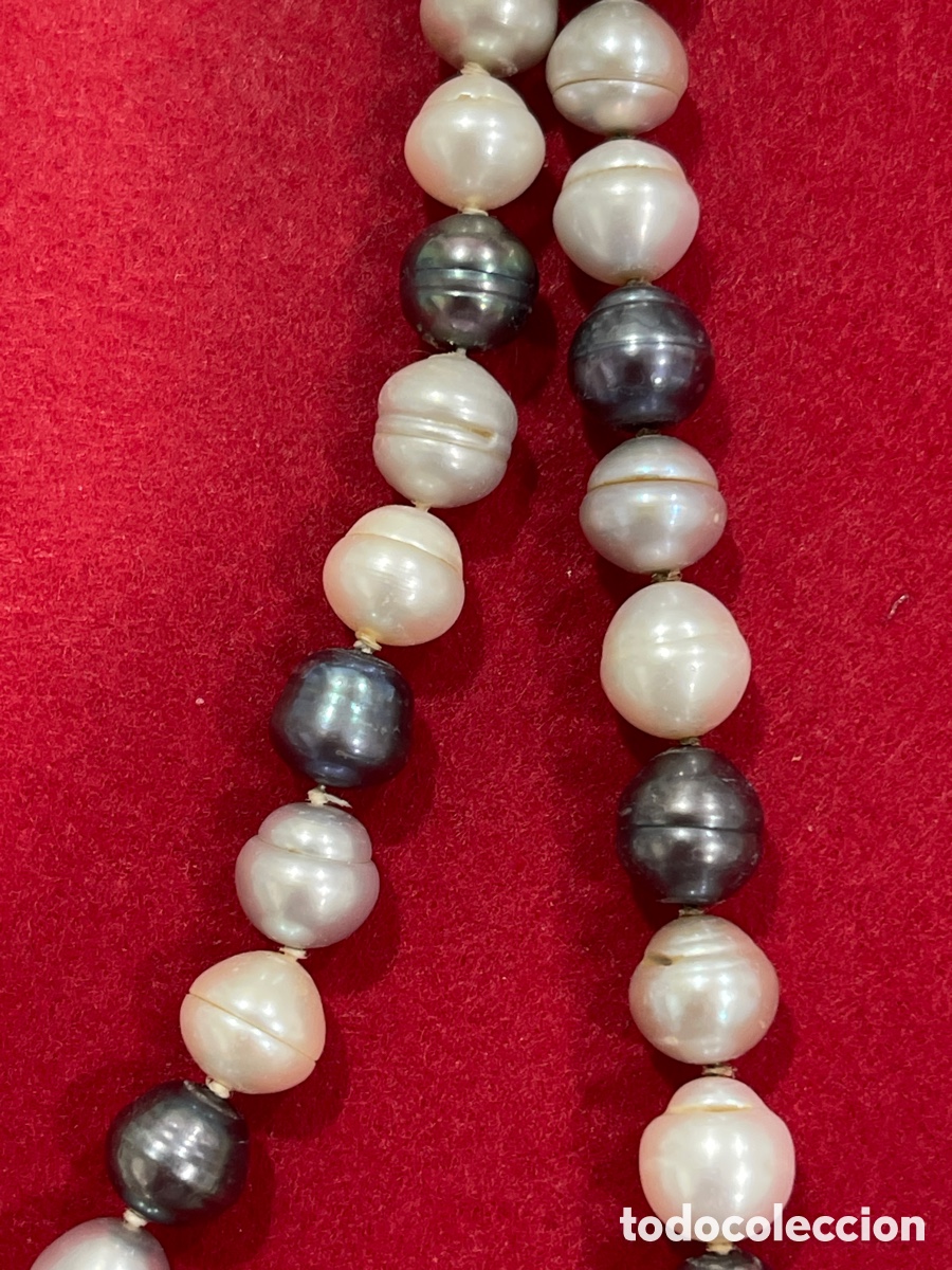 Joyeria: Collar de perlas de r&iacute;o de gran dimensi&oacute;n. - Foto 2