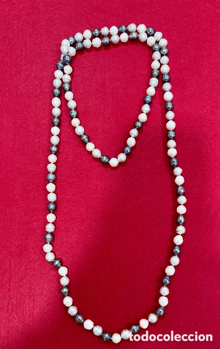 Joyeria: Collar de perlas de r&iacute;o de gran dimensi&oacute;n. - Foto 1