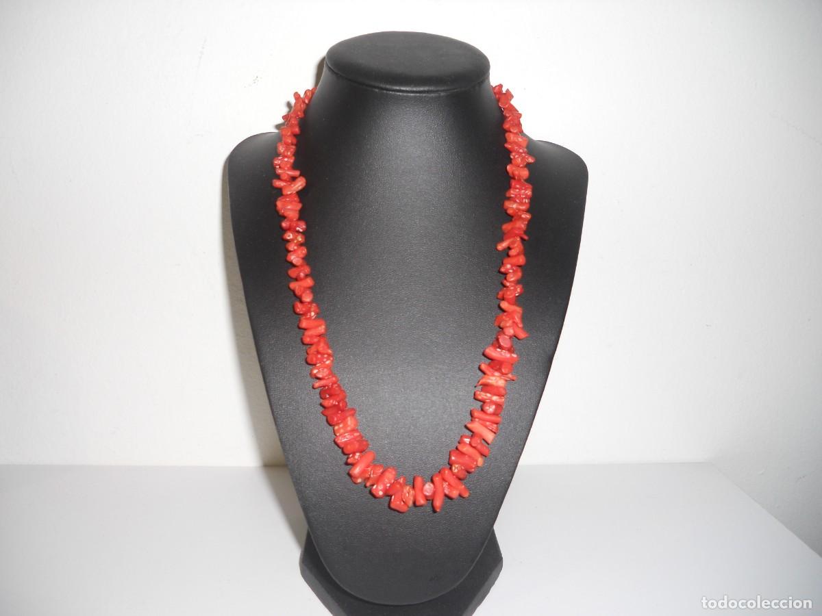 Joyeria: ANTIGUO COLLAR DE CORAL ROJO - Foto 2
