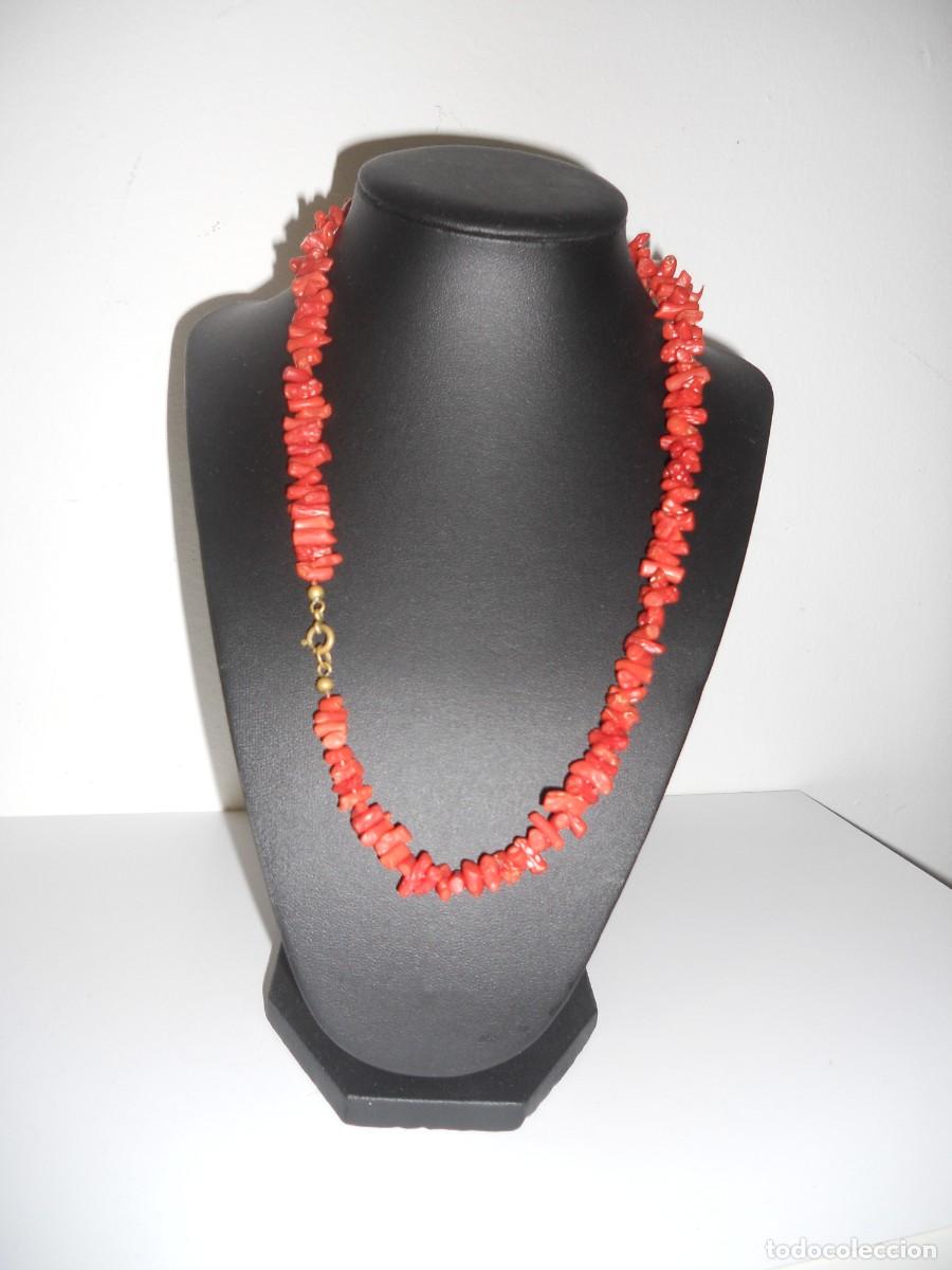Joyeria: ANTIGUO COLLAR DE CORAL ROJO - Foto 3