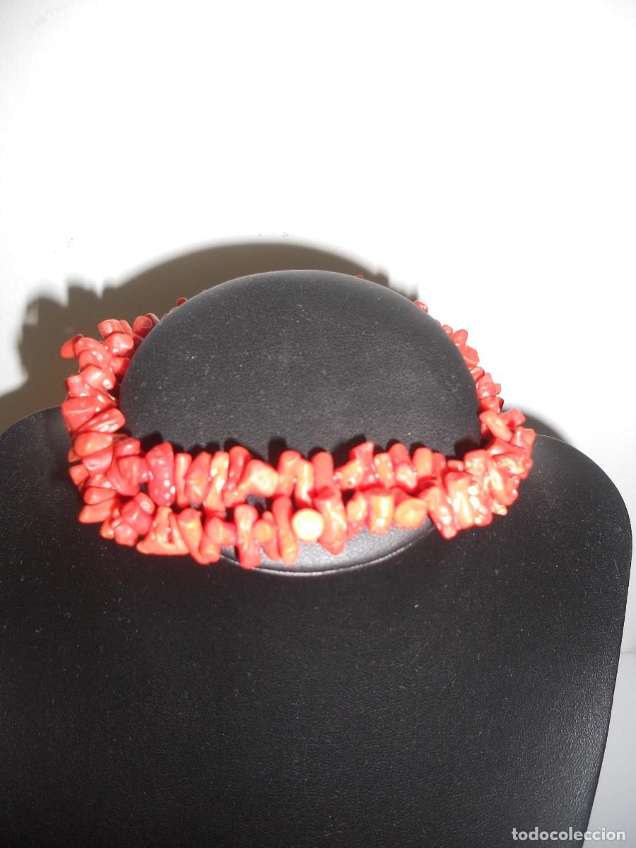 Joyeria: ANTIGUO COLLAR DE CORAL ROJO - Foto 4