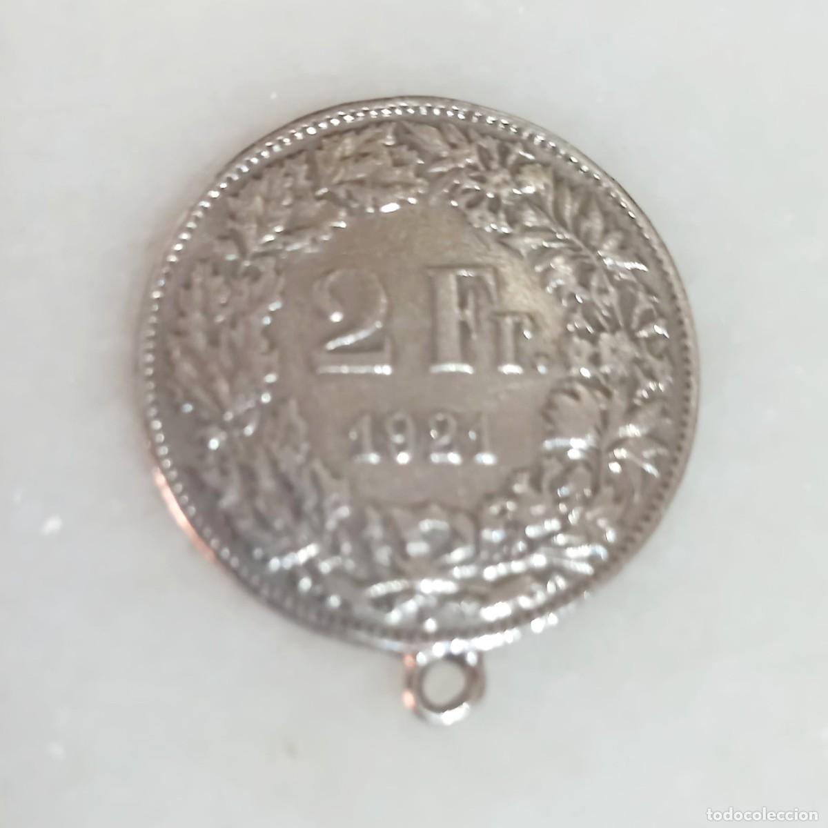 Joyeria: DOS FRANCOS SUIZOS.1921.PLATA . - Foto 2