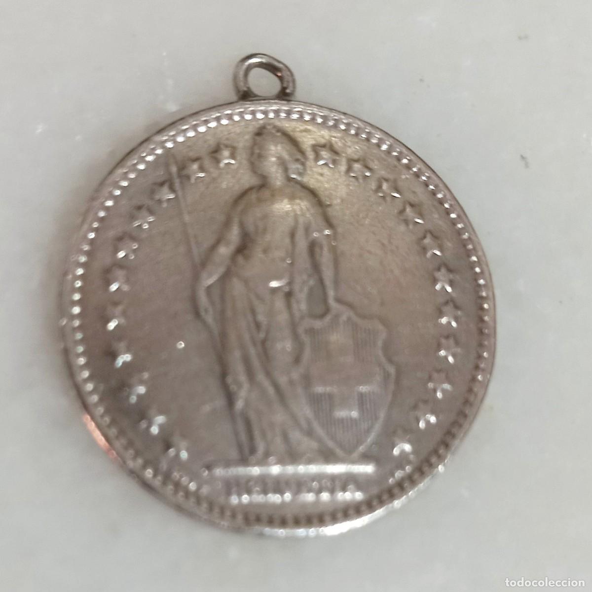 Joyeria: DOS FRANCOS SUIZOS.1921.PLATA . - Foto 3