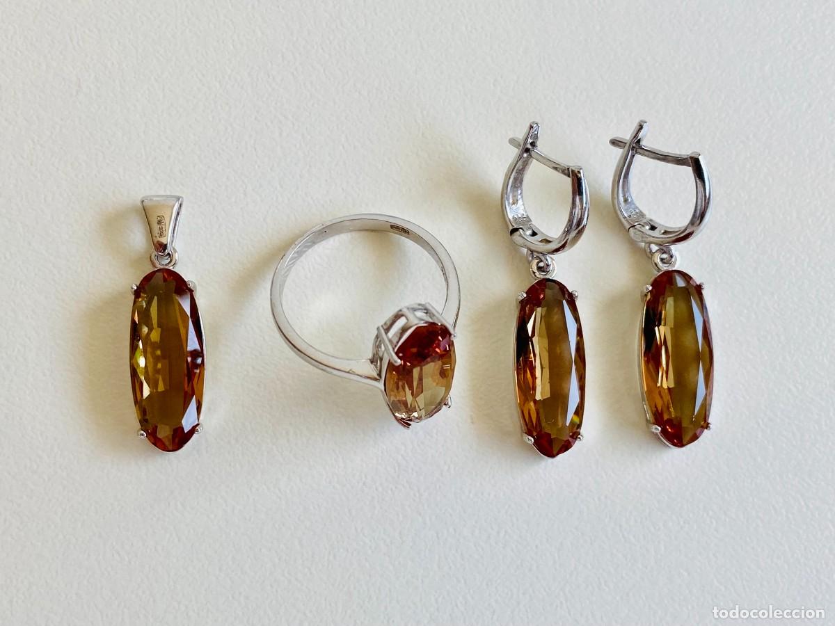 Joyeria: Pendientes, anillo y colgante de plata 925 - Foto 1