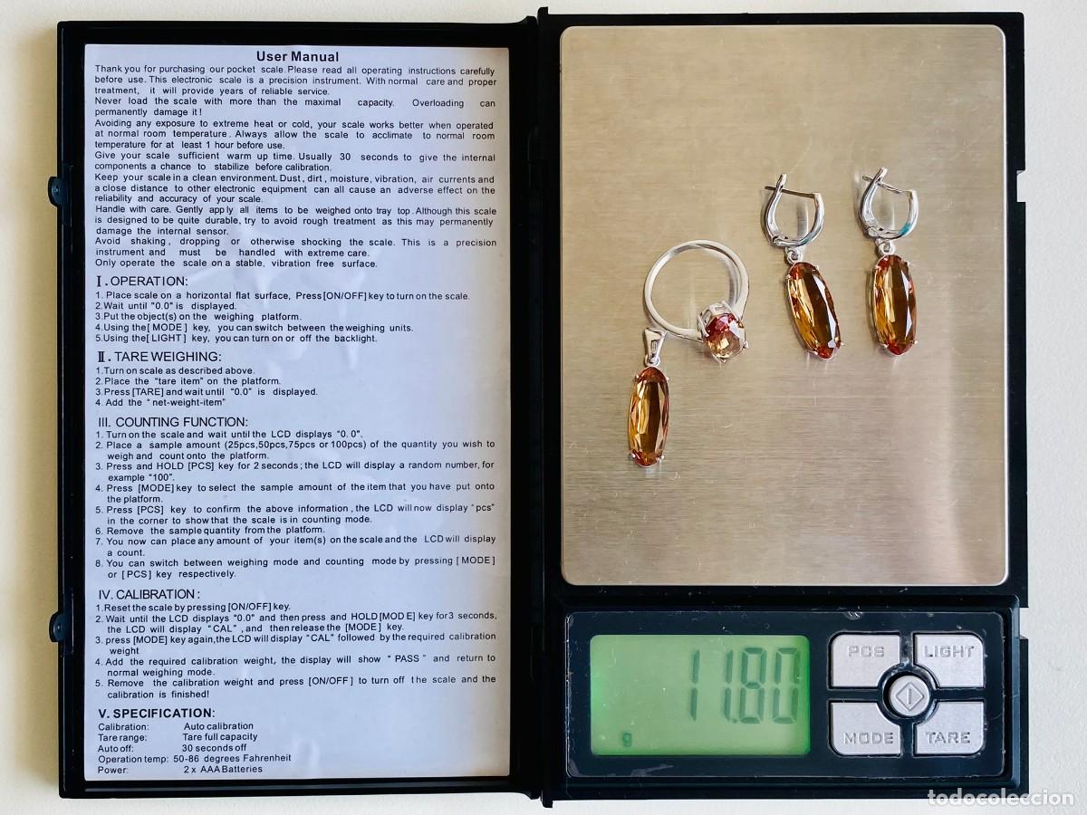 Joyeria: Pendientes, anillo y colgante de plata 925 - Foto 13