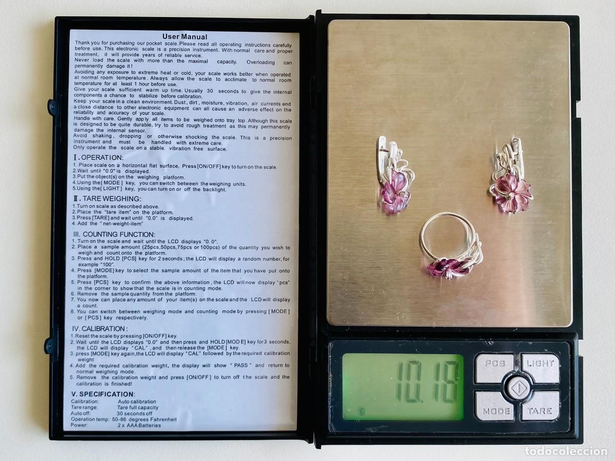 Joyeria: Pendientes y anillo de plata 925 - Foto 13