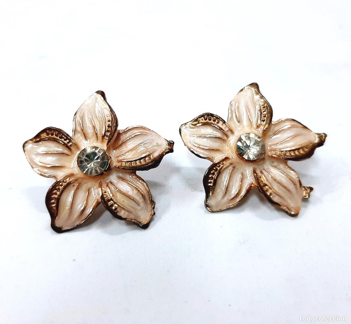 Joaillerie: Pendientes de clip de flores(12.3)