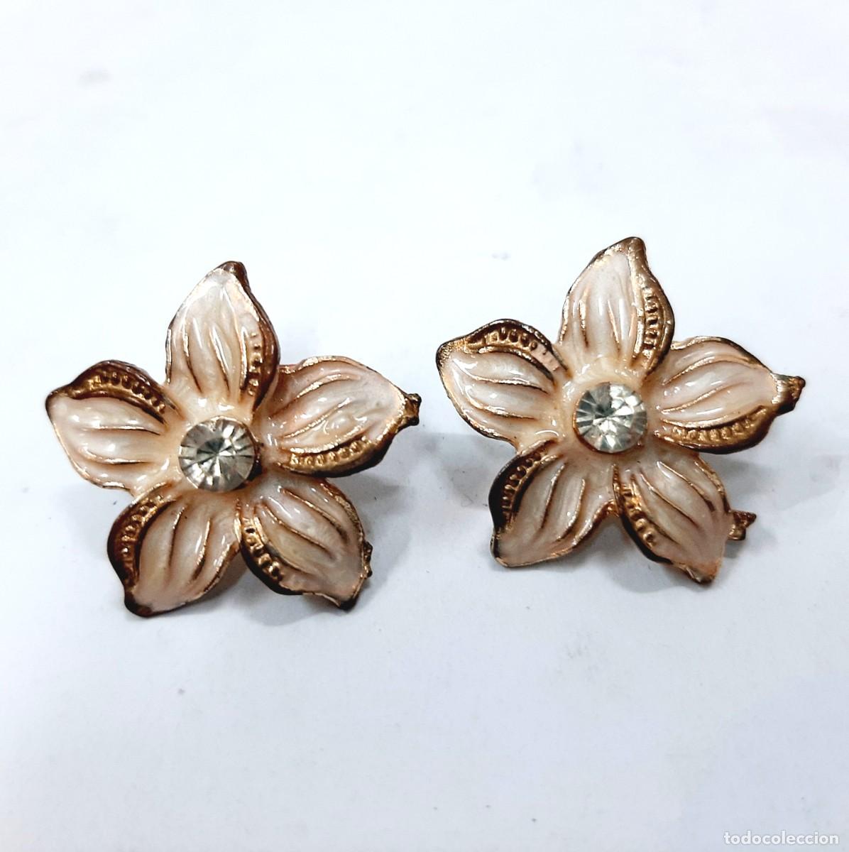 Joyeria: Pendientes de clip de flores(12.3) - Foto 2