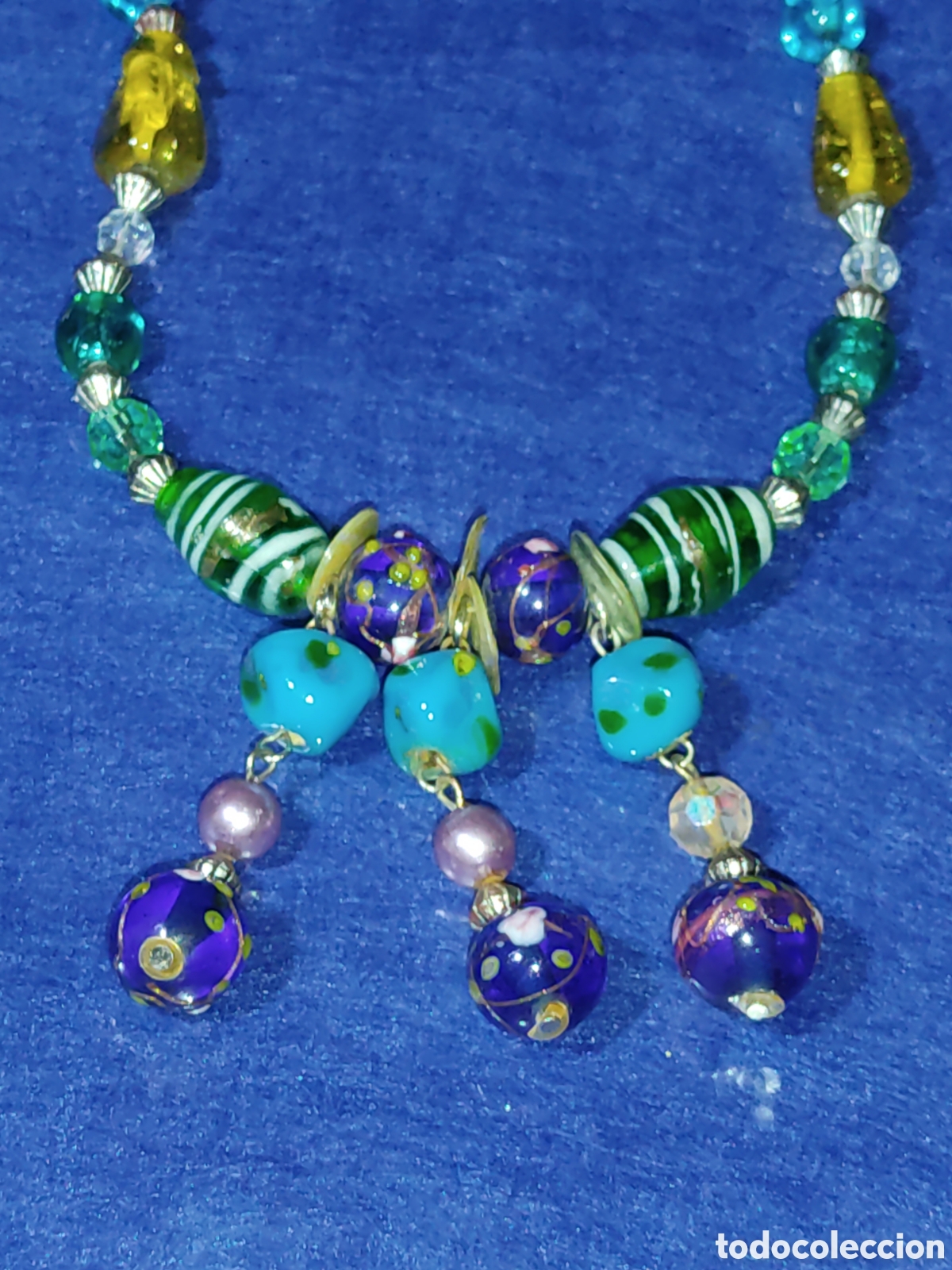 Joyeria: Collar de cristal de Murano.Vintage. - Foto 4