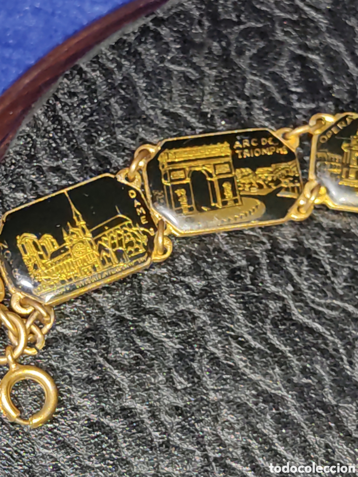 Joyeria: Antigua pulsera recuerdo de Par&iacute;s. - Foto 3